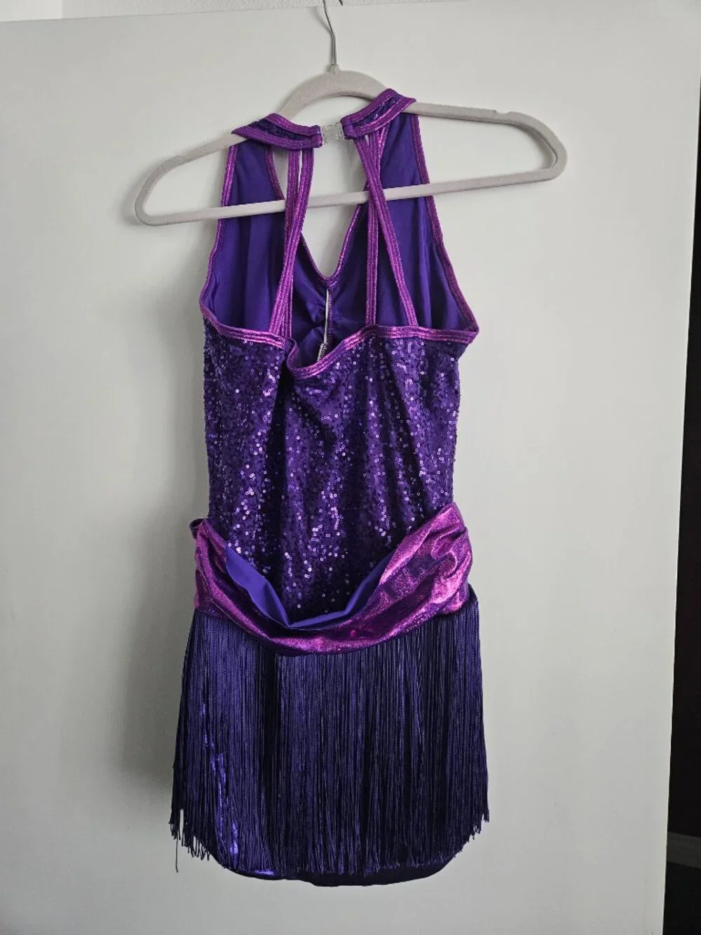 Curtain Call Purple Sequin Lyrical Dance Costume – Size A‑XL